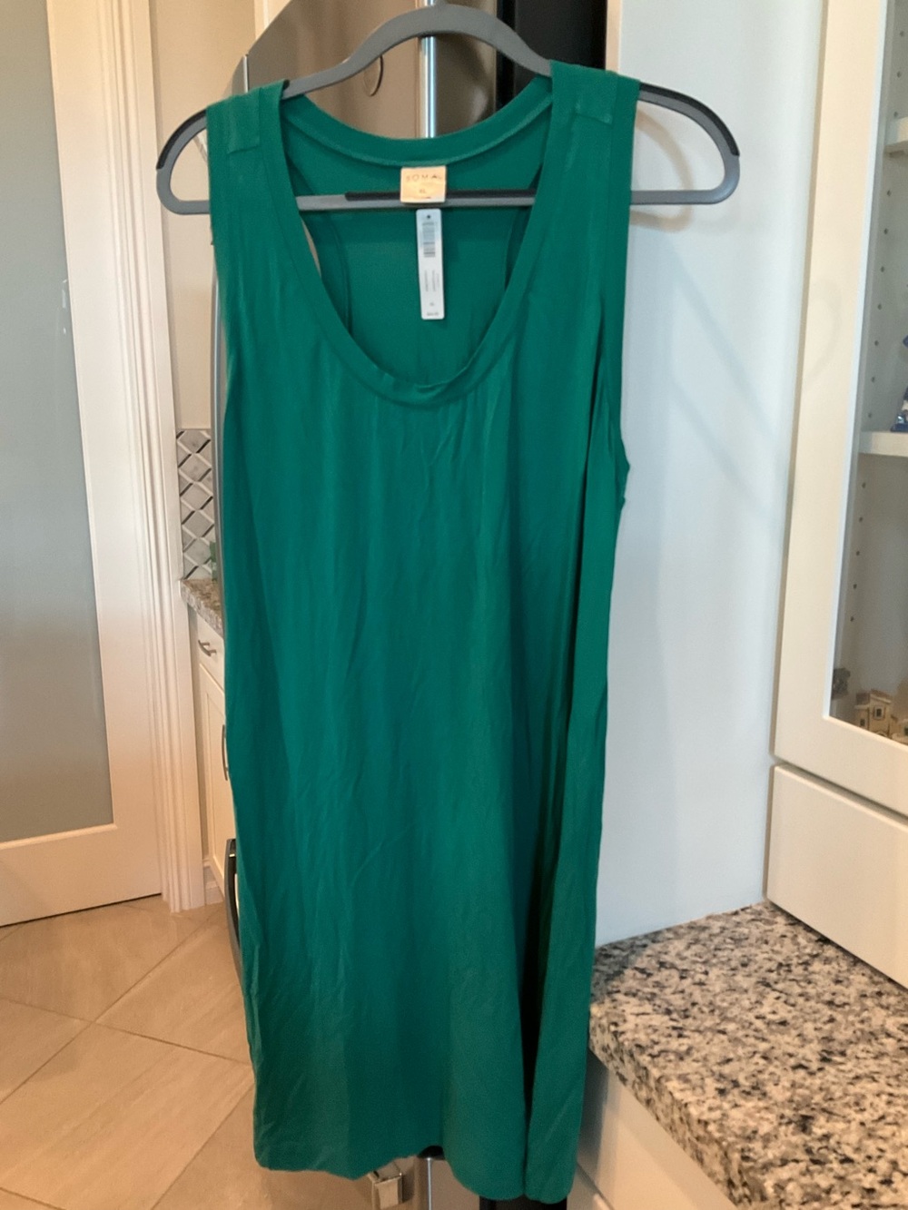 Soma Cool Night Green Razor back nightgown. NWT